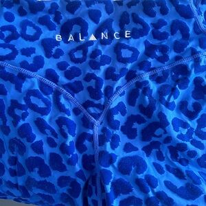 Balance Athletica blue leopard leggings